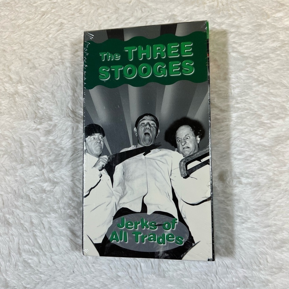 Sealed VHS The Three Stooges Jerks of All Trades volume 2 movie comedy unopened